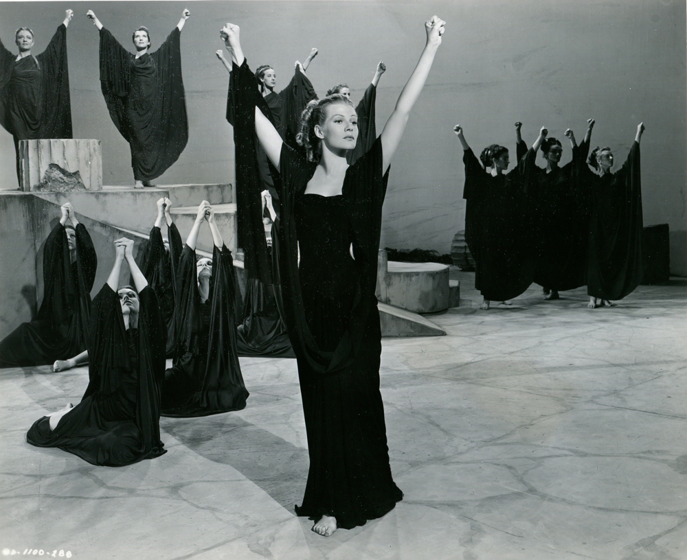 Featured image for “Ned Scott photograph of Rita Hayworth in deleted scene from “Down to Earth” located”